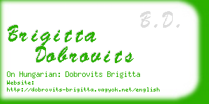 brigitta dobrovits business card